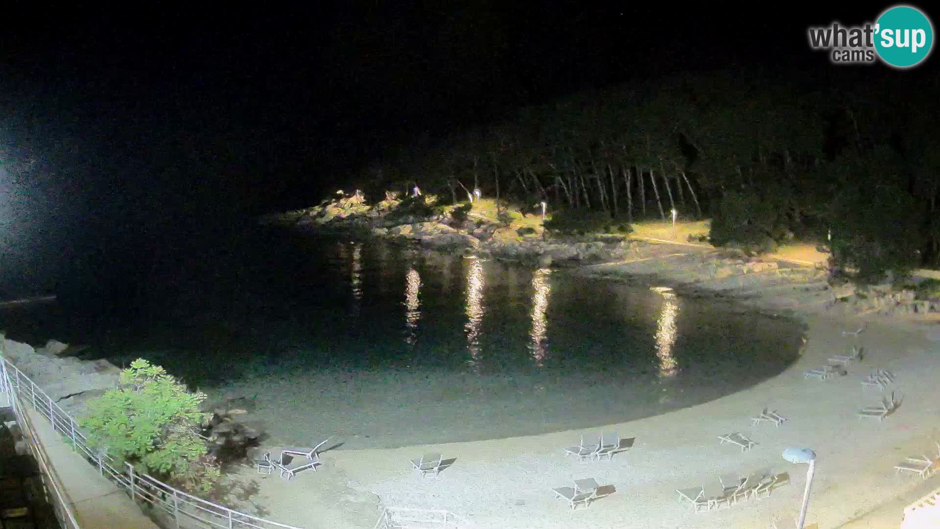 Web kam Mali Lošinj – plaža Sunčana uvala – Veli Žal
