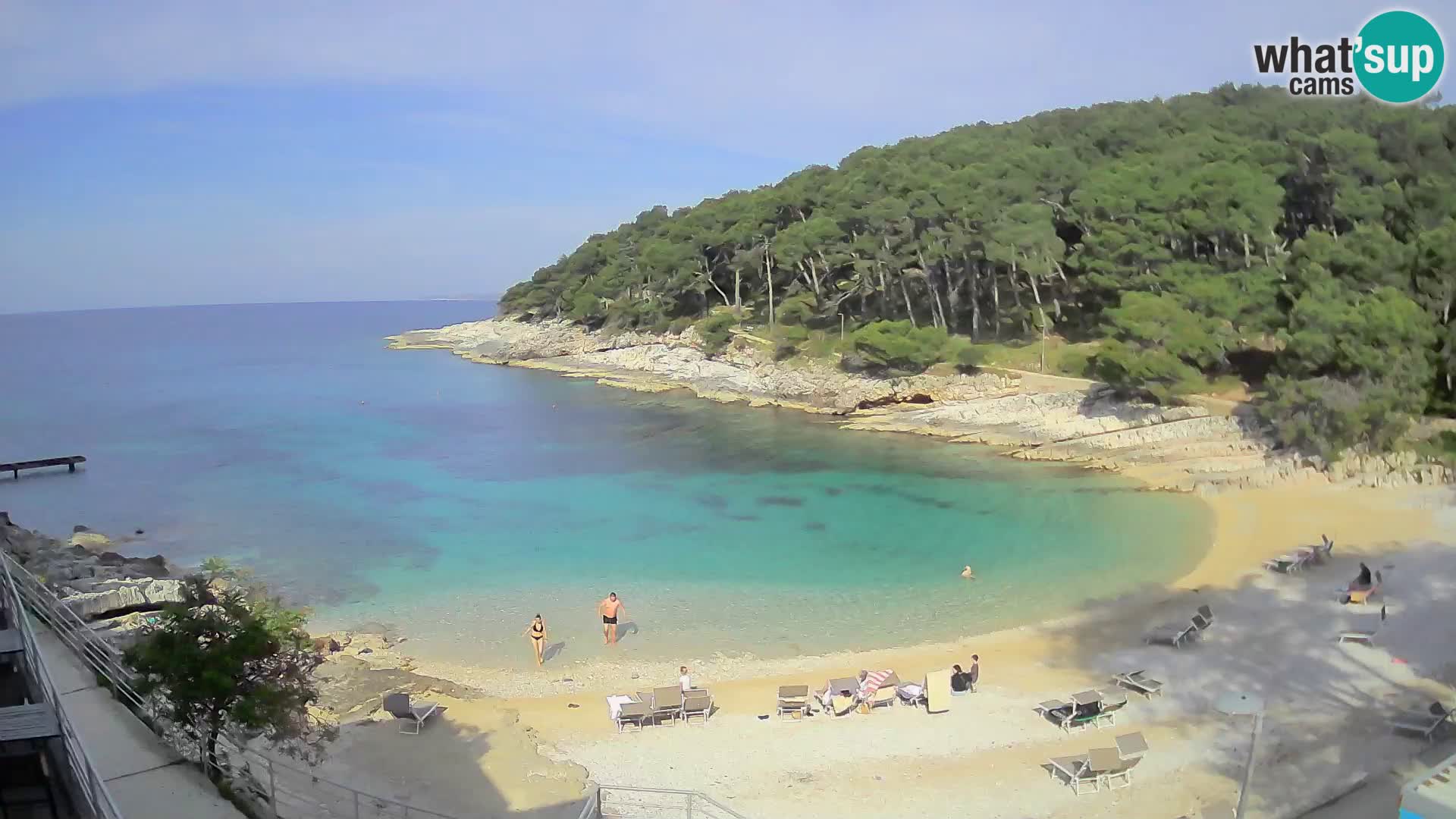 Webcam Mali Lošinj – Sunčana uvala beach – Veli Žal