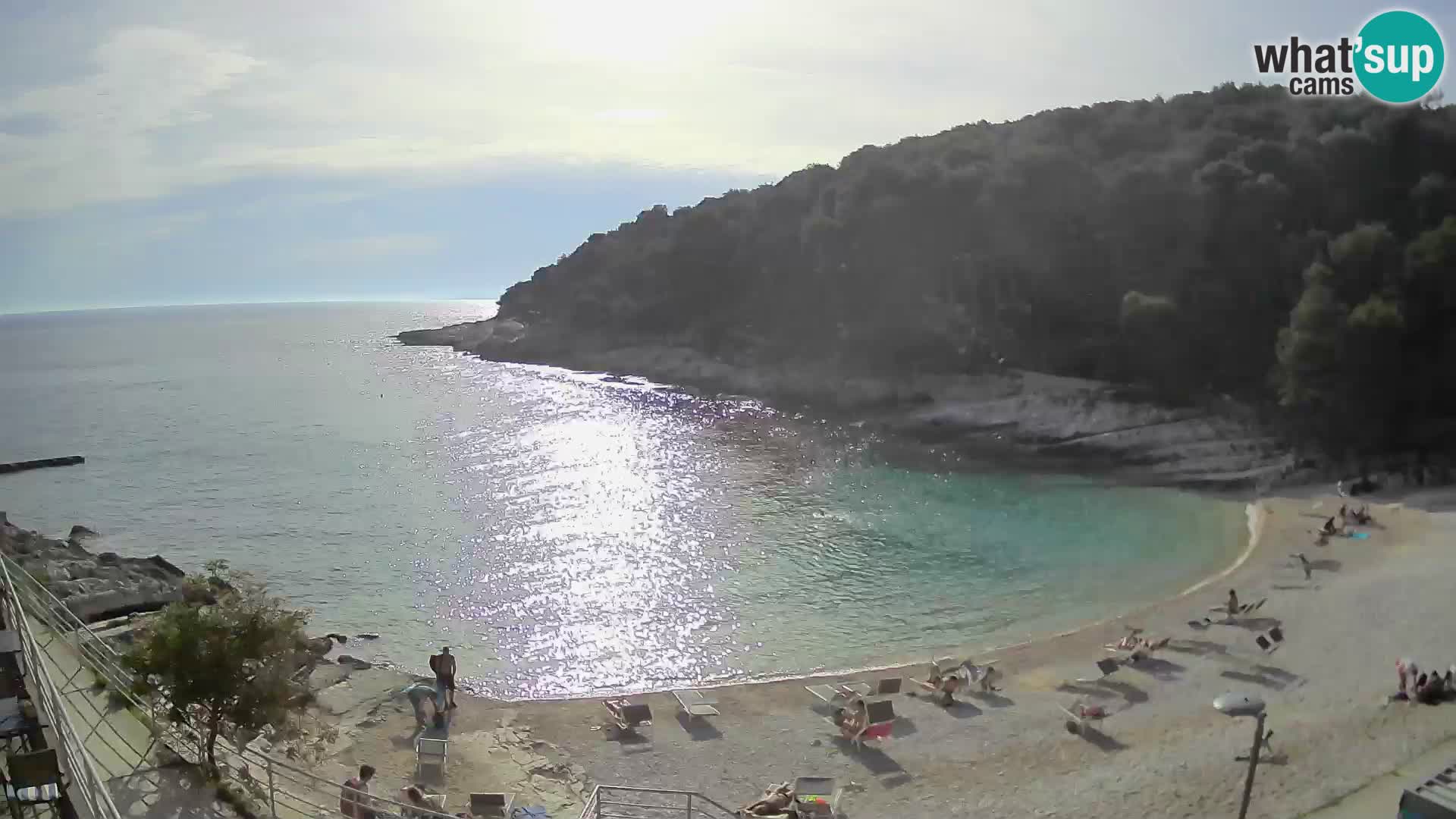 Webcam Mali Lošinj – plage Sunčana uvala – Veli Žal