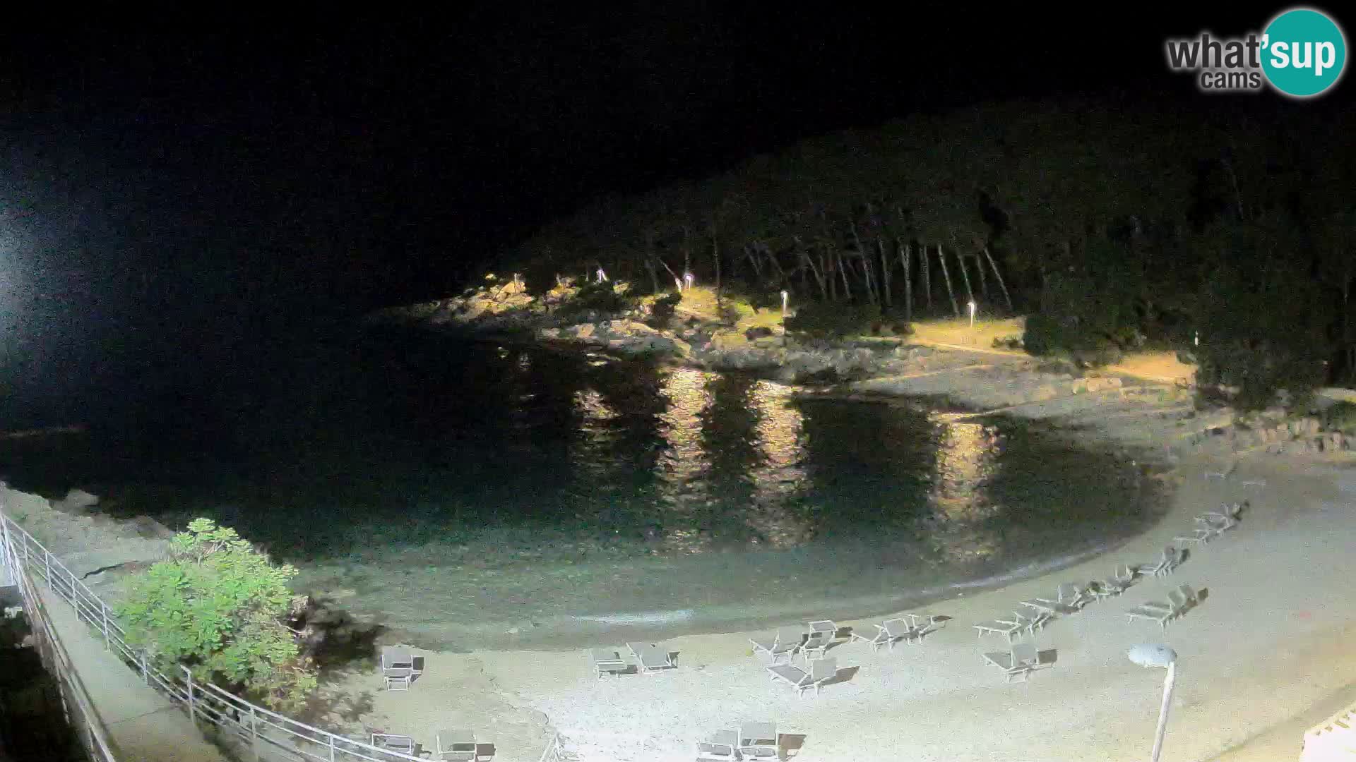 Webcam Mali Lošinj – plage Sunčana uvala – Veli Žal
