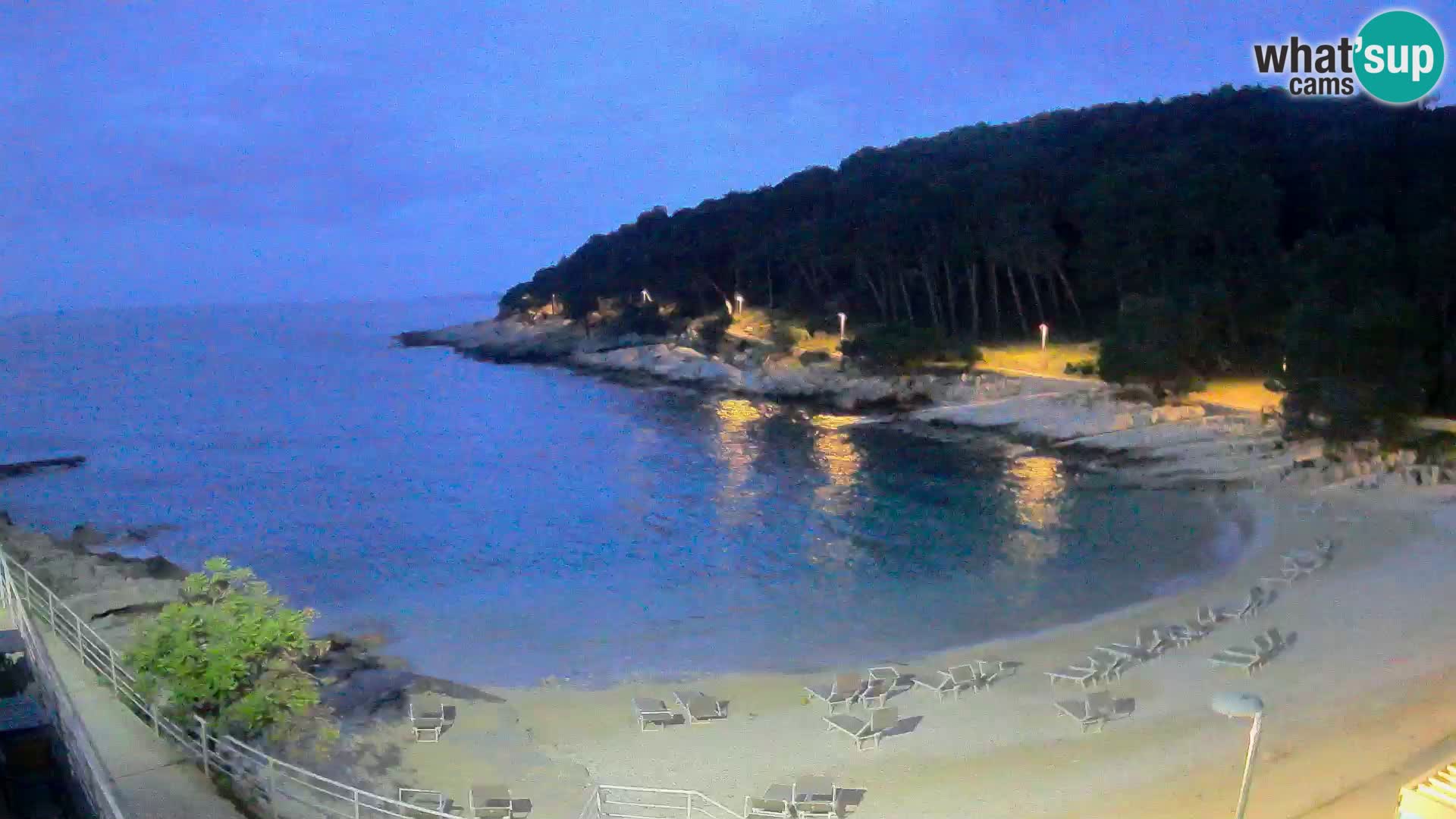 Webcam Mali Lošinj – playa Sunčana uvala – Veli Žal