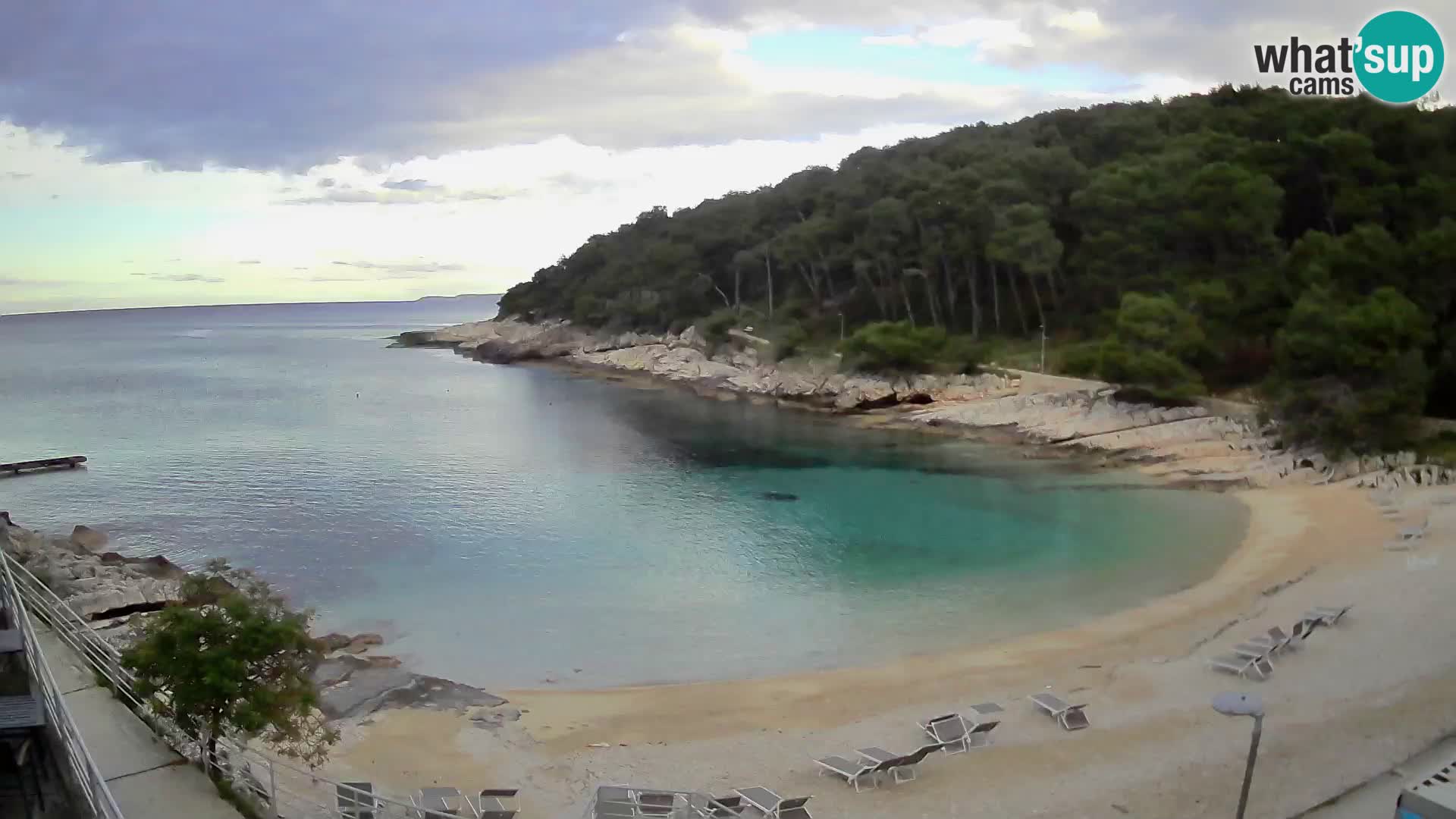 Webcam Mali Lošinj – playa Sunčana uvala – Veli Žal
