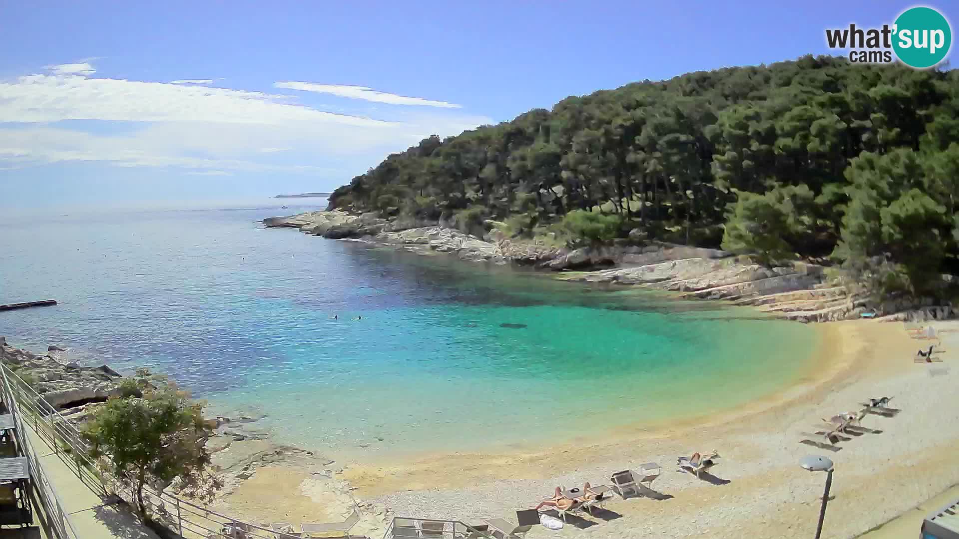 Web kam Mali Lošinj – plaža Sunčana uvala – Veli Žal