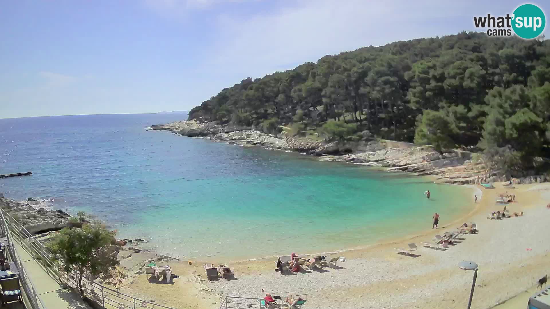 Web kam Mali Lošinj – plaža Sunčana uvala – Veli Žal
