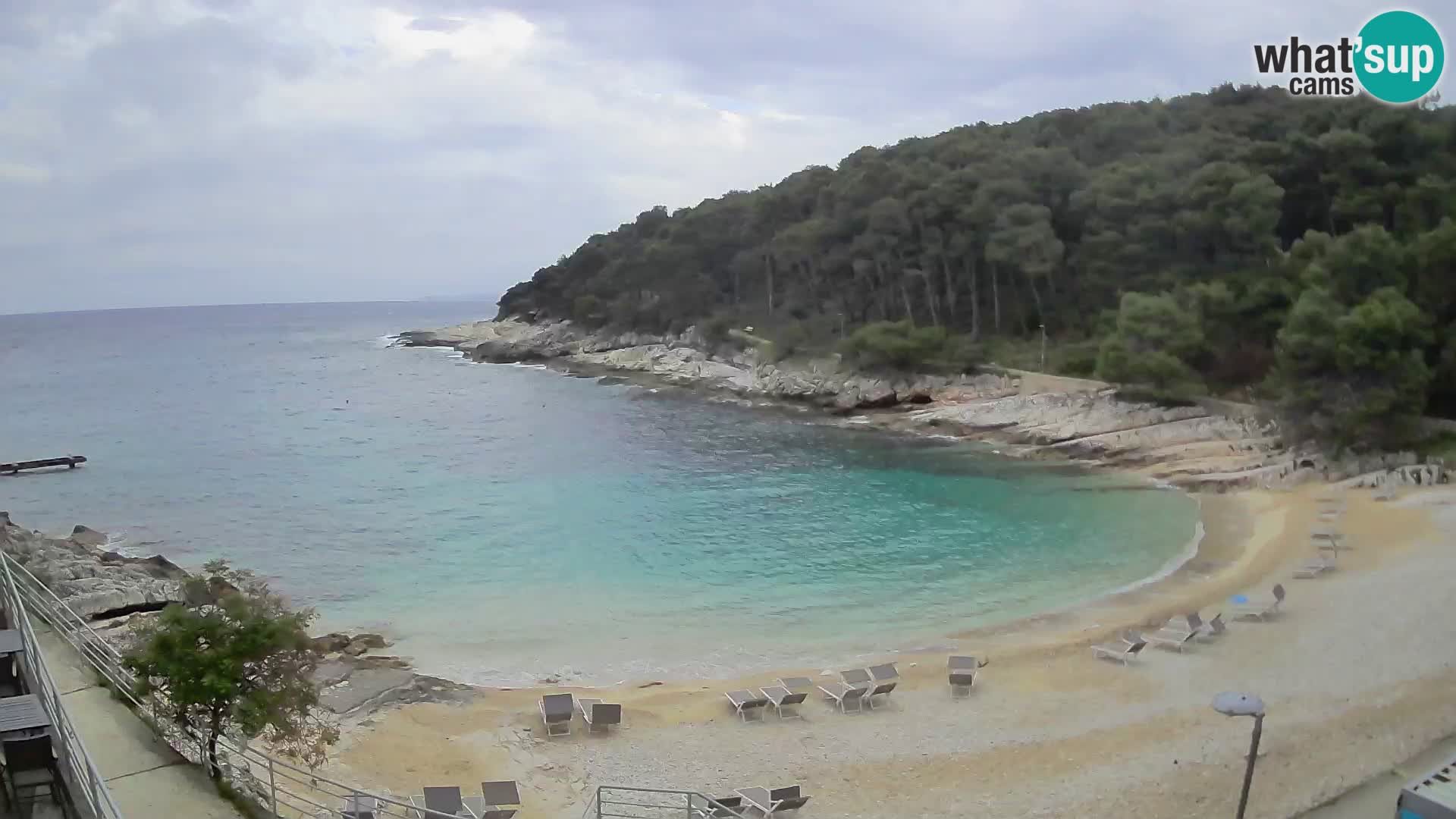 Webcam Mali Lošinj – playa Sunčana uvala – Veli Žal