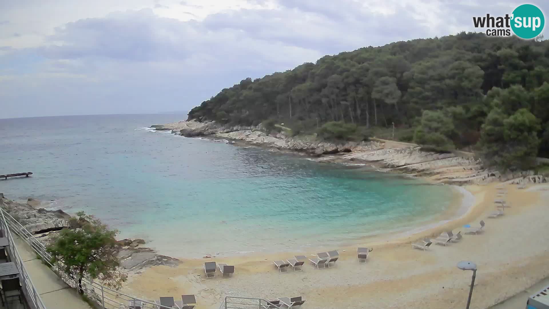 Web kam Mali Lošinj – plaža Sunčana uvala – Veli Žal
