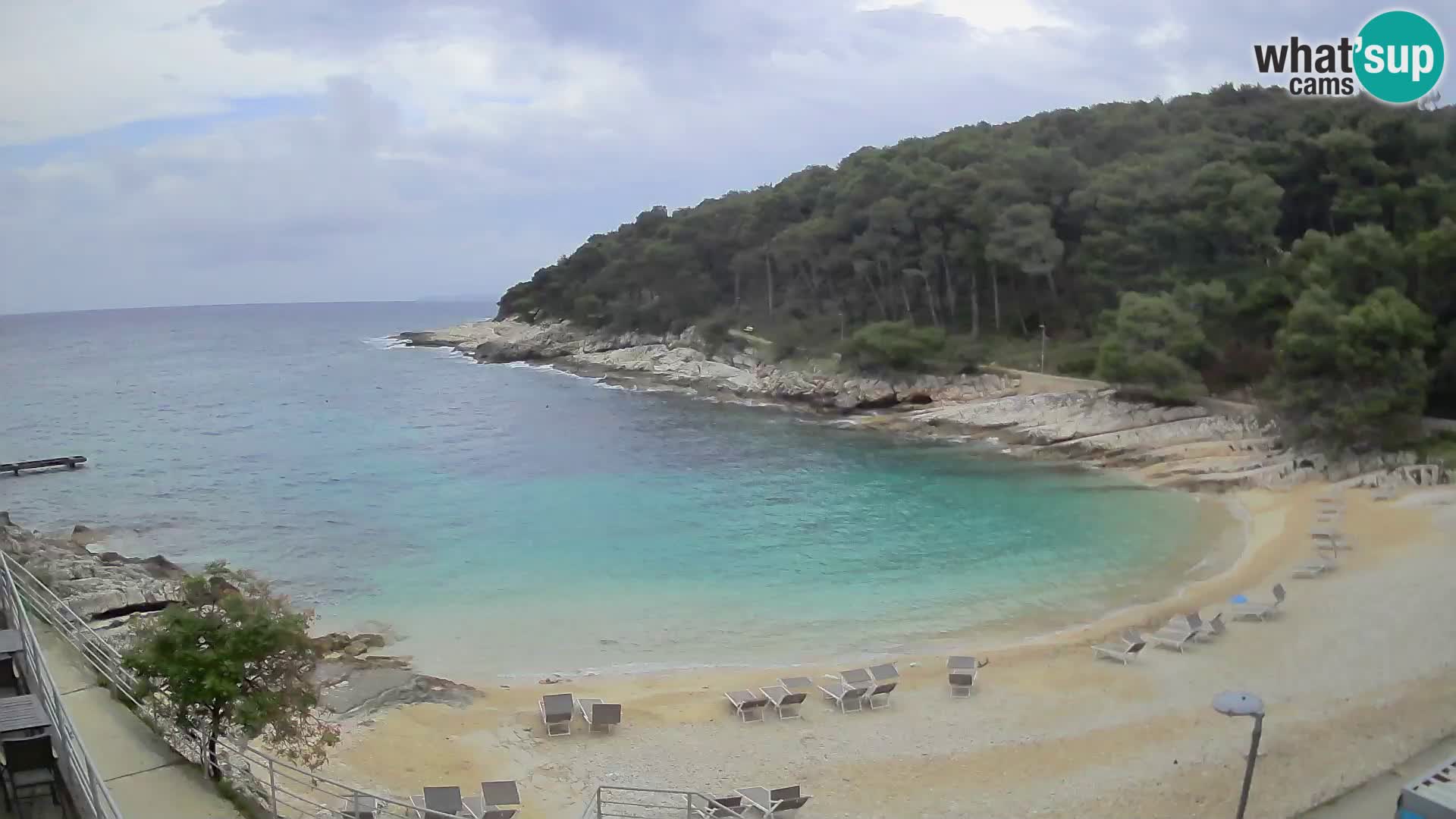Webcam Mali Lošinj – playa Sunčana uvala – Veli Žal