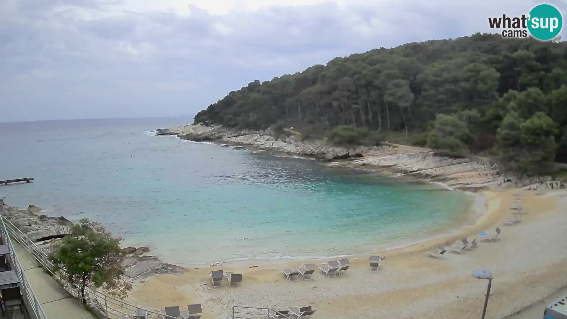 Webcam Mali Lošinj – plage Sunčana uvala – Veli Žal