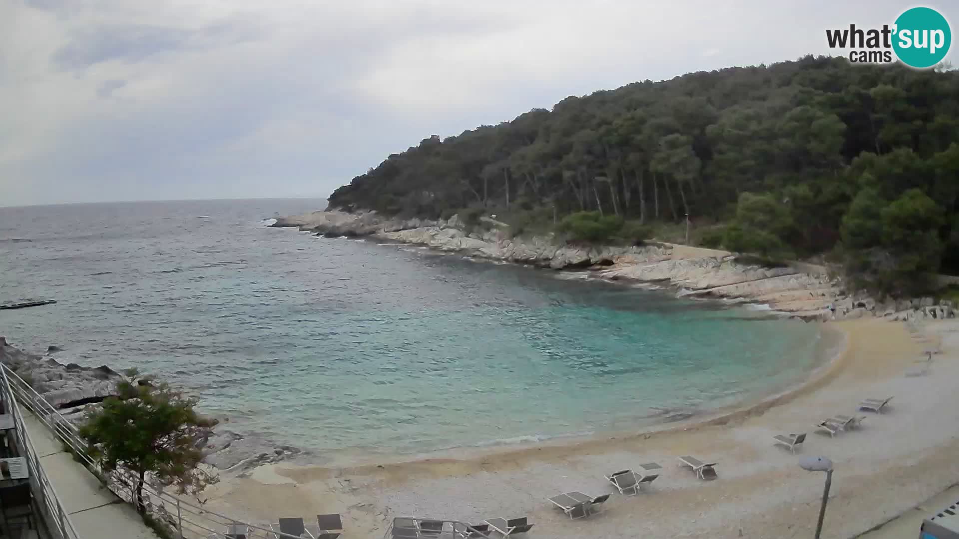 Webcam Mali Lošinj – plage Sunčana uvala – Veli Žal