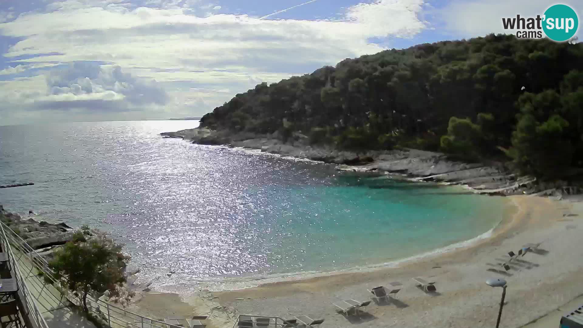 Webcam Mali Lošinj – plage Sunčana uvala – Veli Žal