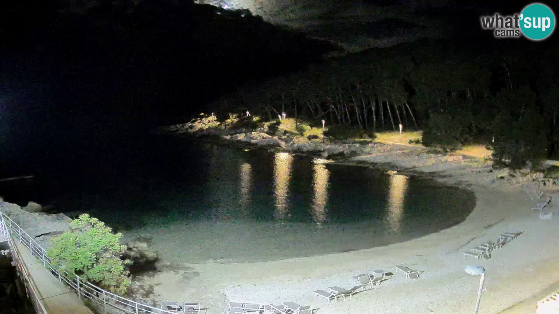 Webcam Mali Lošinj – playa Sunčana uvala – Veli Žal
