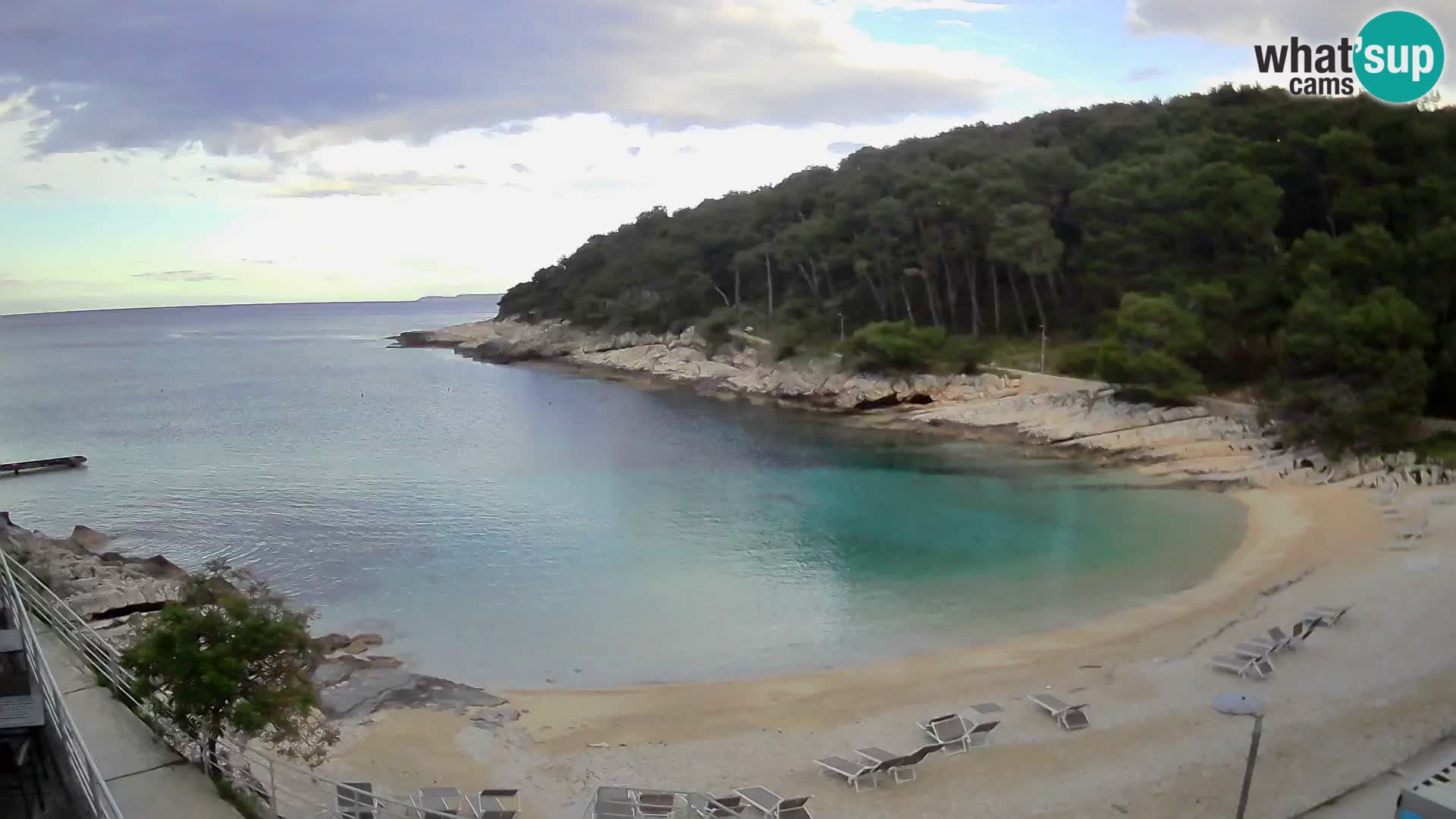 Webcam Mali Lošinj – playa Sunčana uvala – Veli Žal