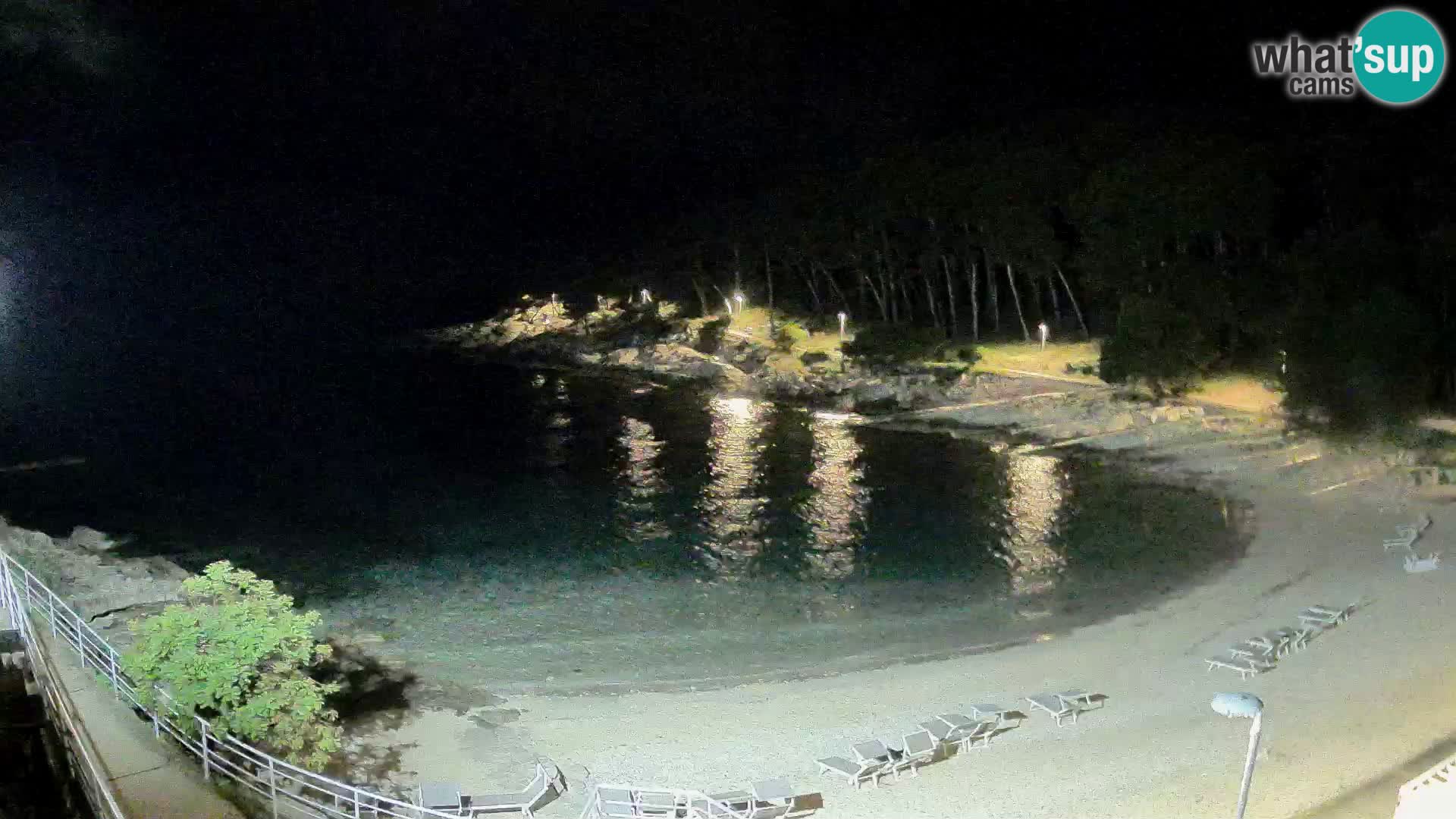 Webcam Mali Lošinj – playa Sunčana uvala – Veli Žal