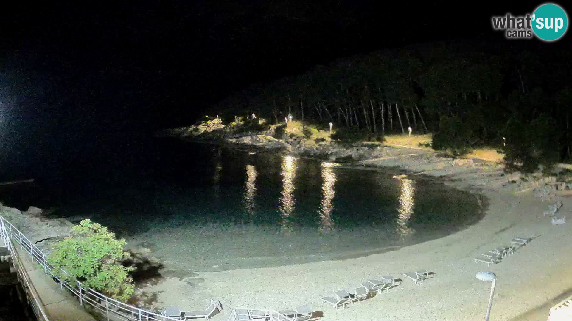 Web kam Mali Lošinj – plaža Sunčana uvala – Veli Žal