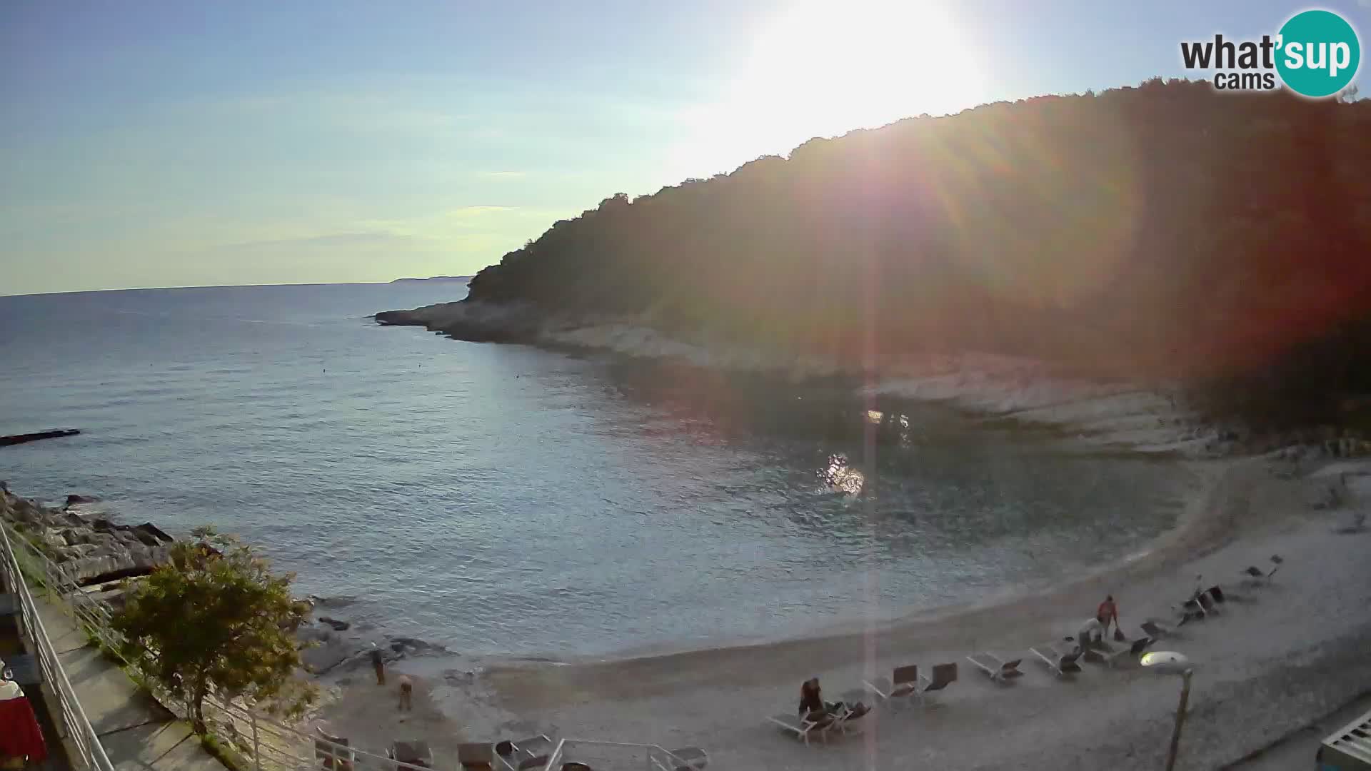 Webcam Mali Lošinj – playa Sunčana uvala – Veli Žal