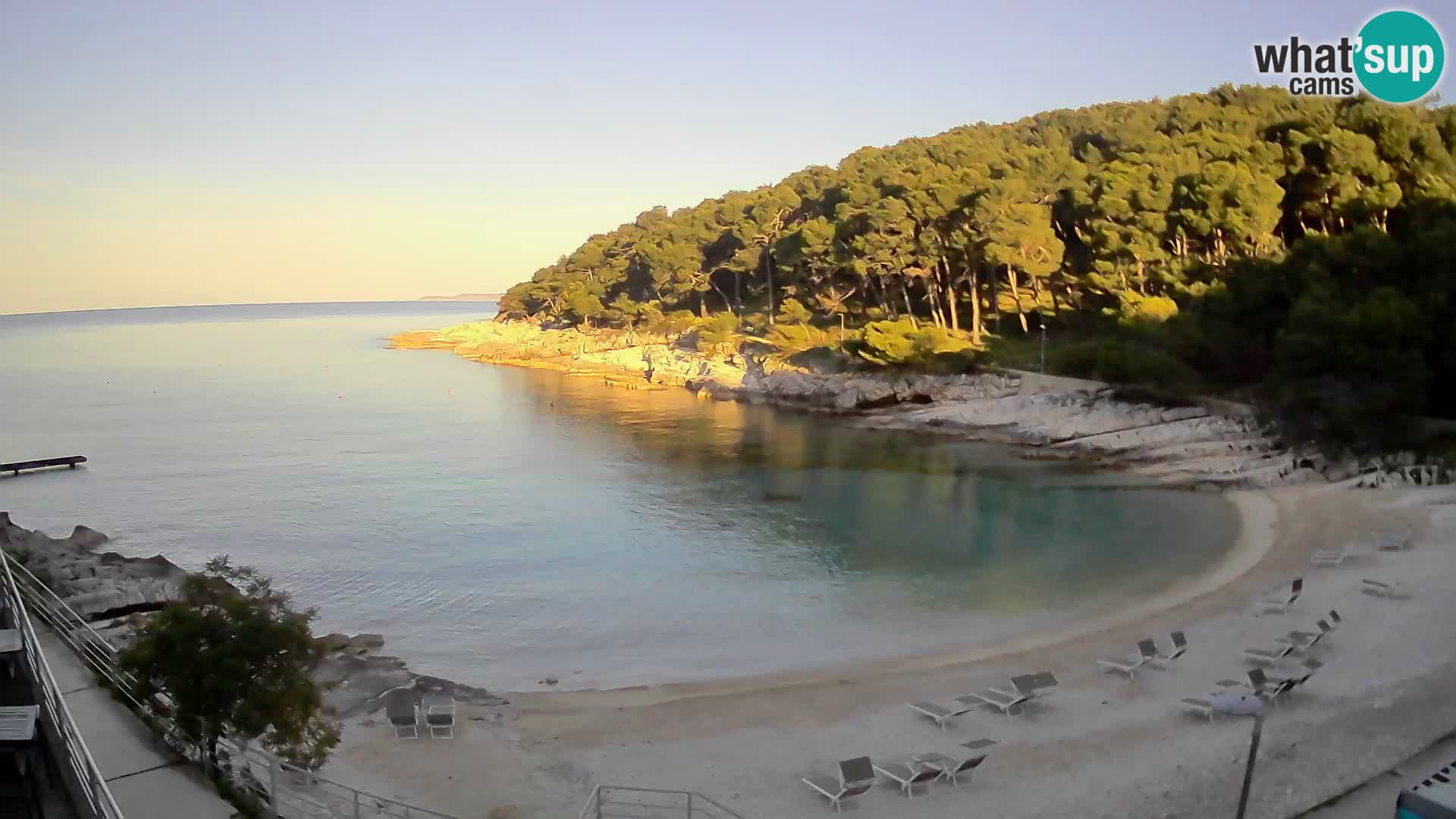 Webcam Mali Lošinj – Sunčana uvala beach – Veli Žal