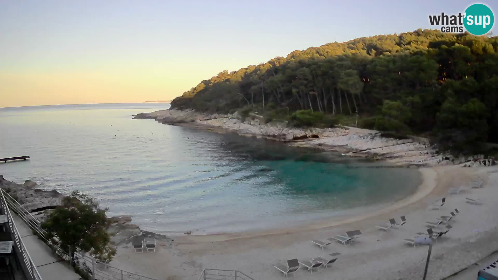Web kam Mali Lošinj – plaža Sunčana uvala – Veli Žal