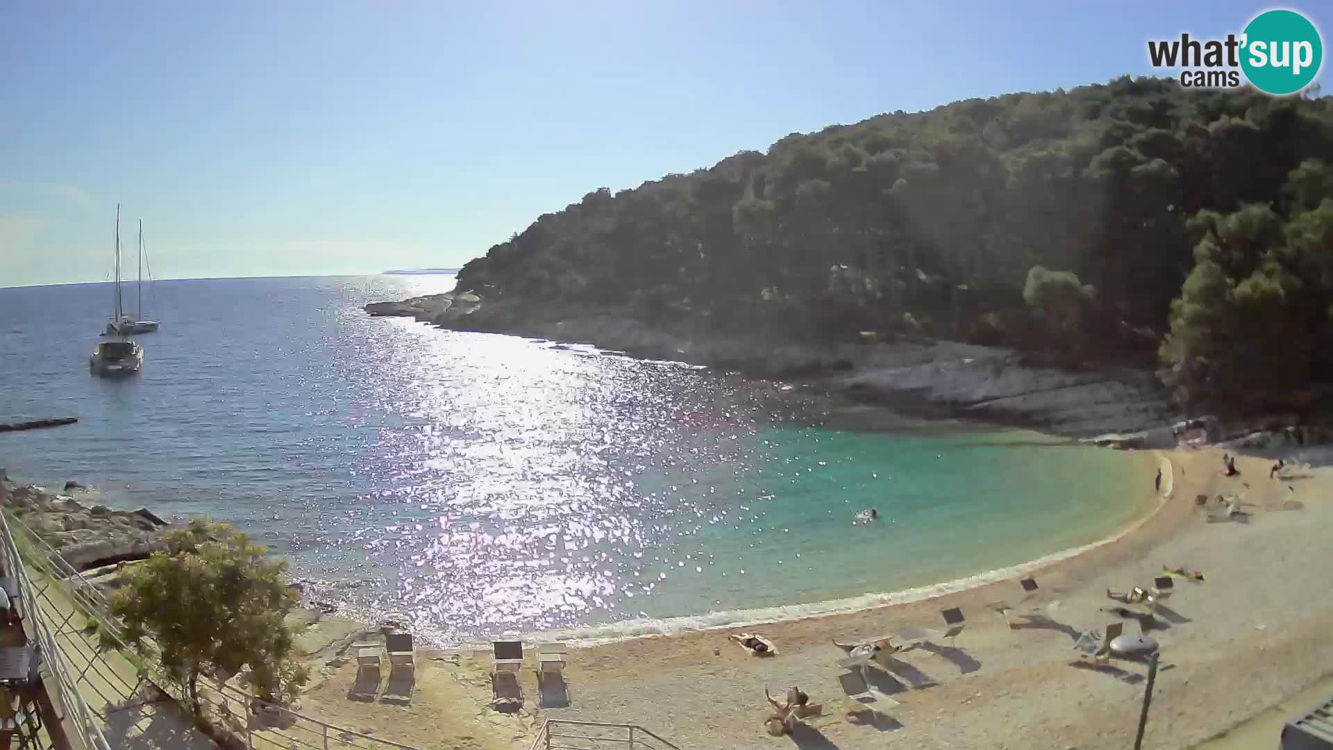 Webcam Mali Lošinj – Sunčana uvala Strand – Veli Žal