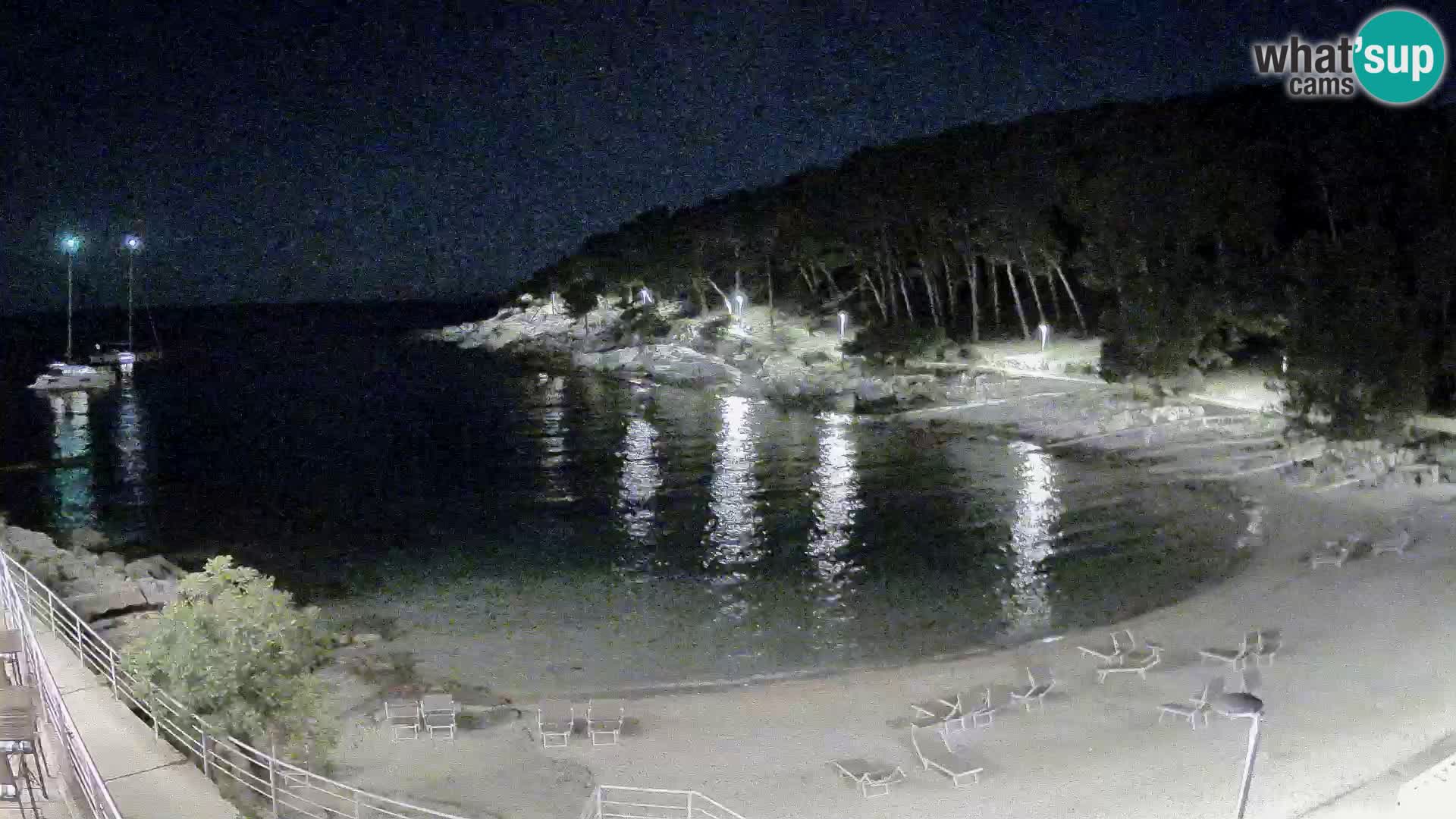 Webcam Mali Lošinj – playa Sunčana uvala – Veli Žal