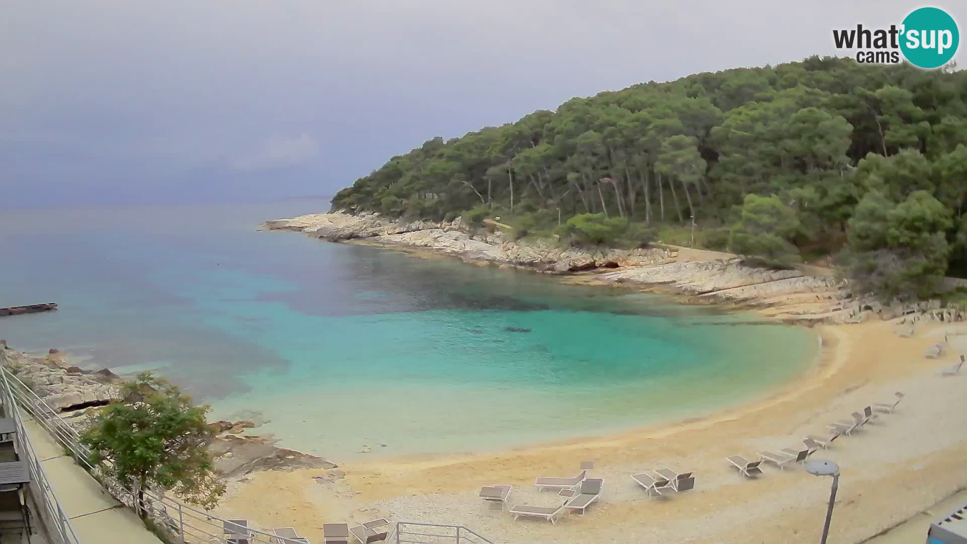 Web kam Mali Lošinj – plaža Sunčana uvala – Veli Žal