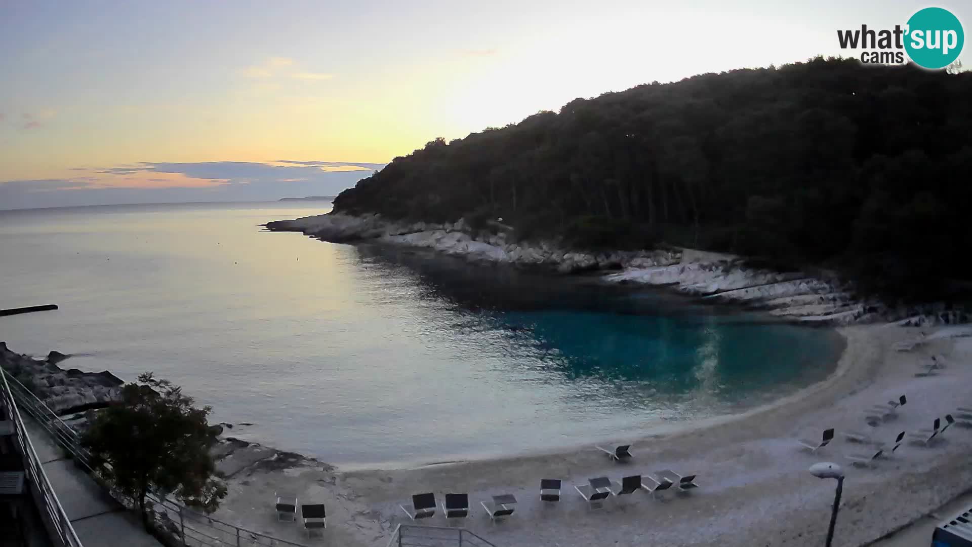 Webcam Mali Lošinj – playa Sunčana uvala – Veli Žal