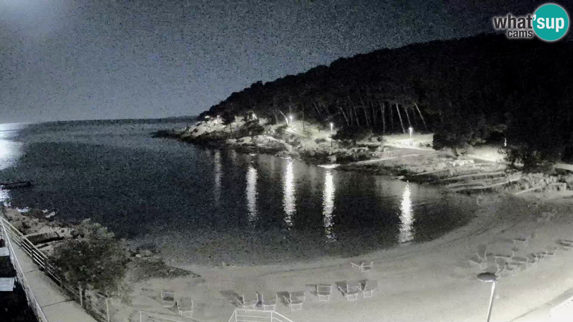 Webcam Mali Lošinj – playa Sunčana uvala – Veli Žal