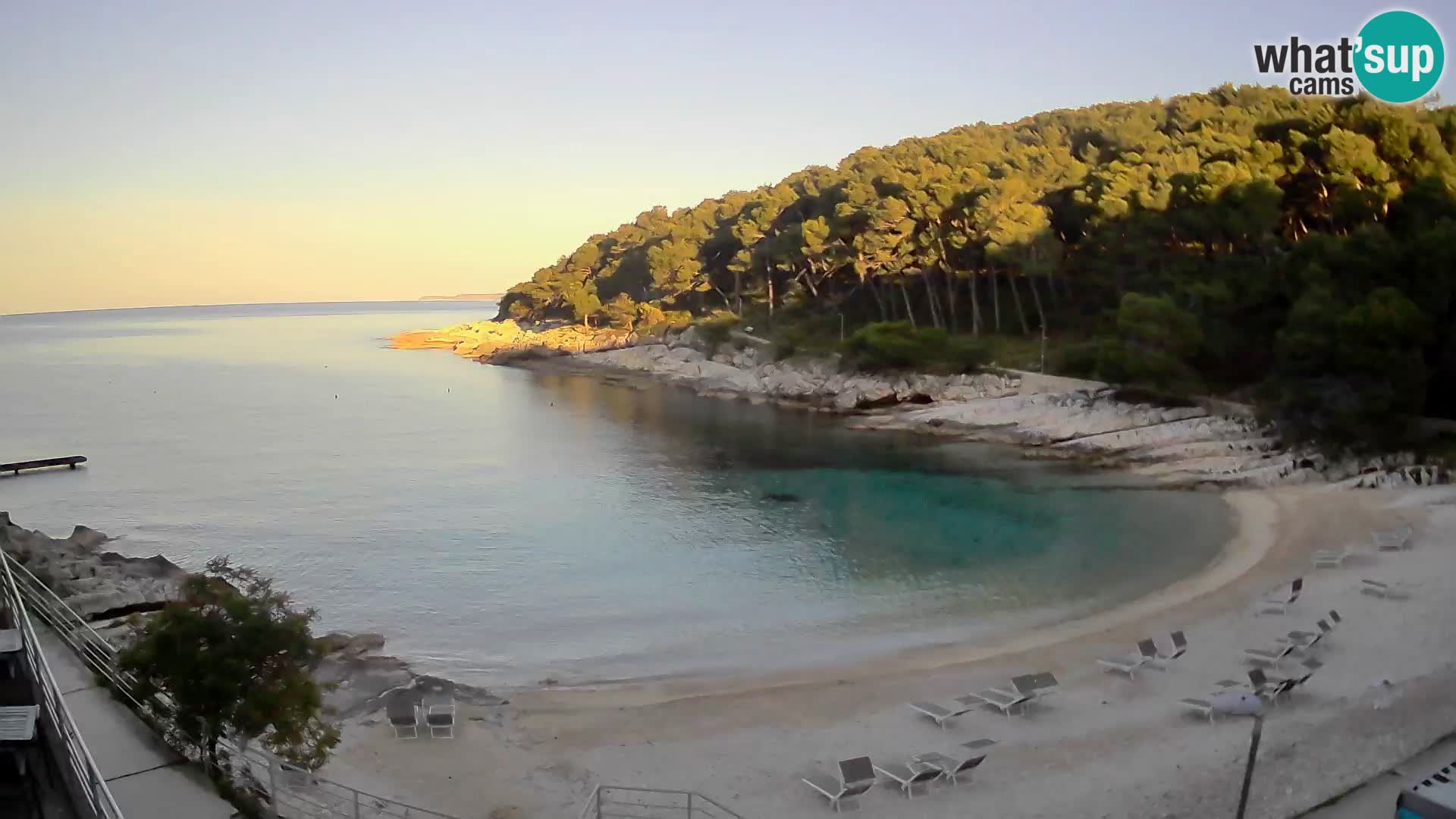 Webcam Mali Lošinj – plage Sunčana uvala – Veli Žal