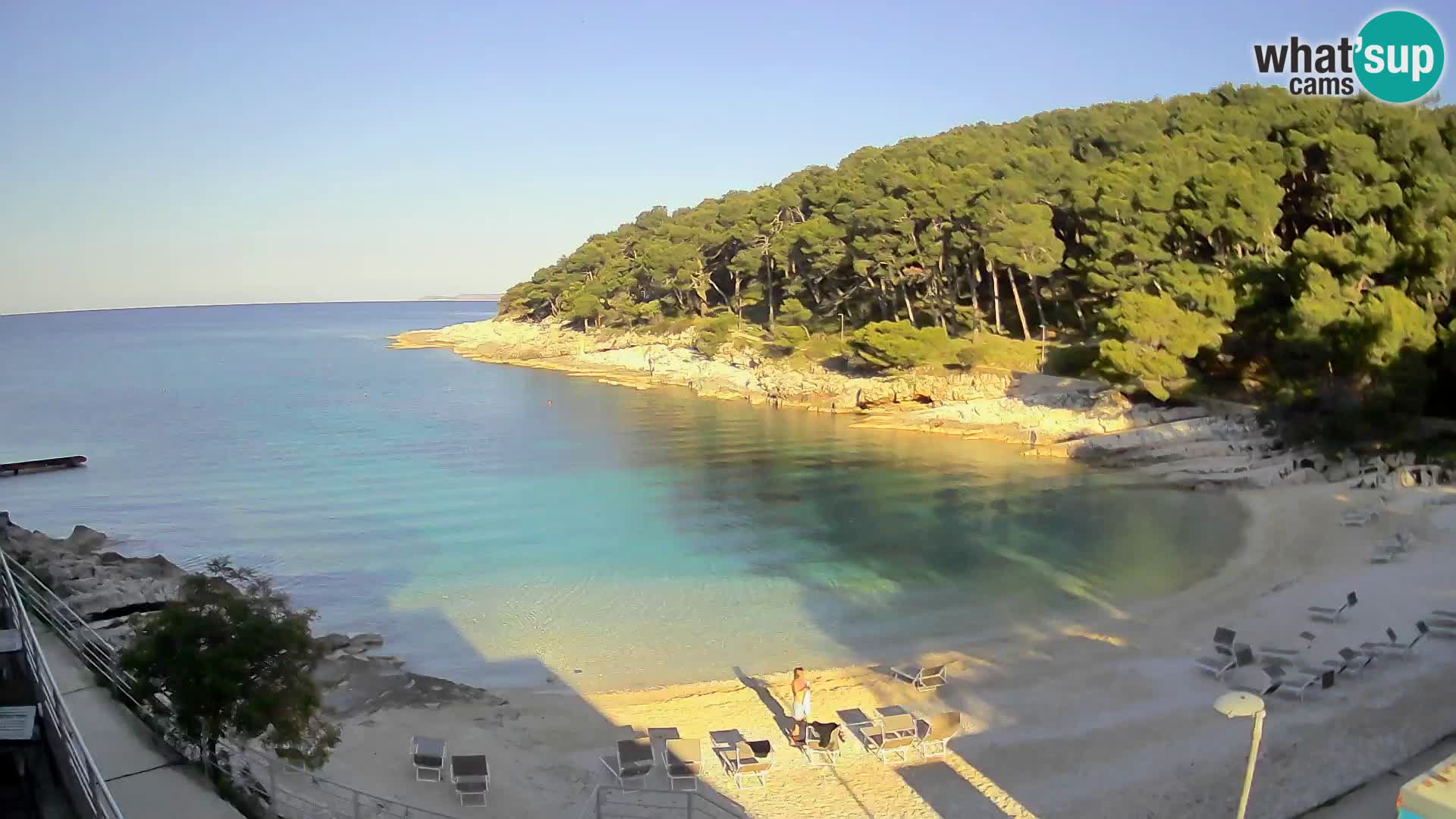 Webcam Mali Lošinj – Sunčana uvala beach – Veli Žal
