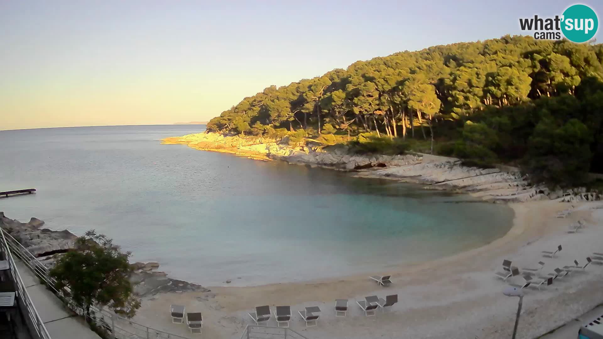 Web kam Mali Lošinj – plaža Sunčana uvala – Veli Žal