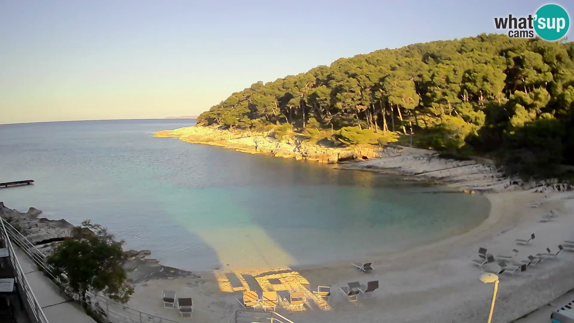 Web kam Mali Lošinj – plaža Sunčana uvala – Veli Žal