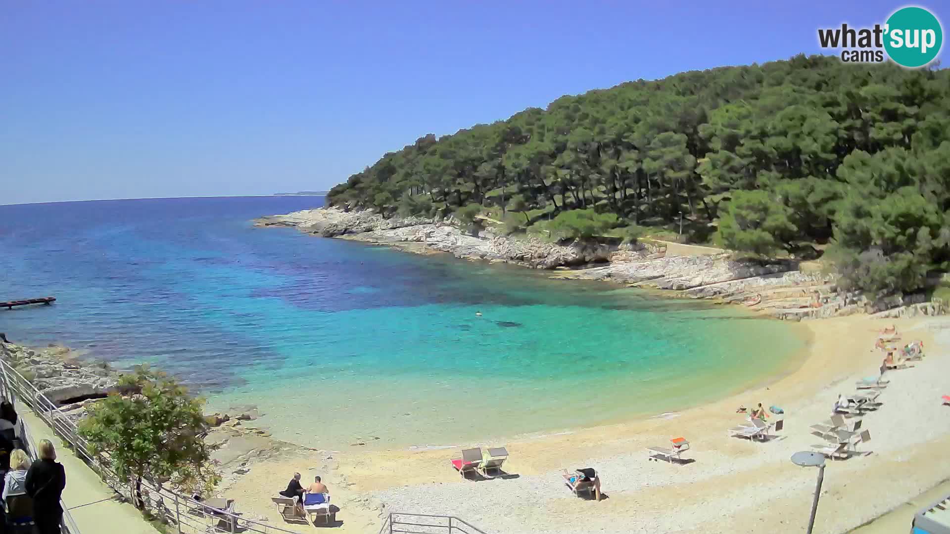 Webcam Mali Lošinj – playa Sunčana uvala – Veli Žal