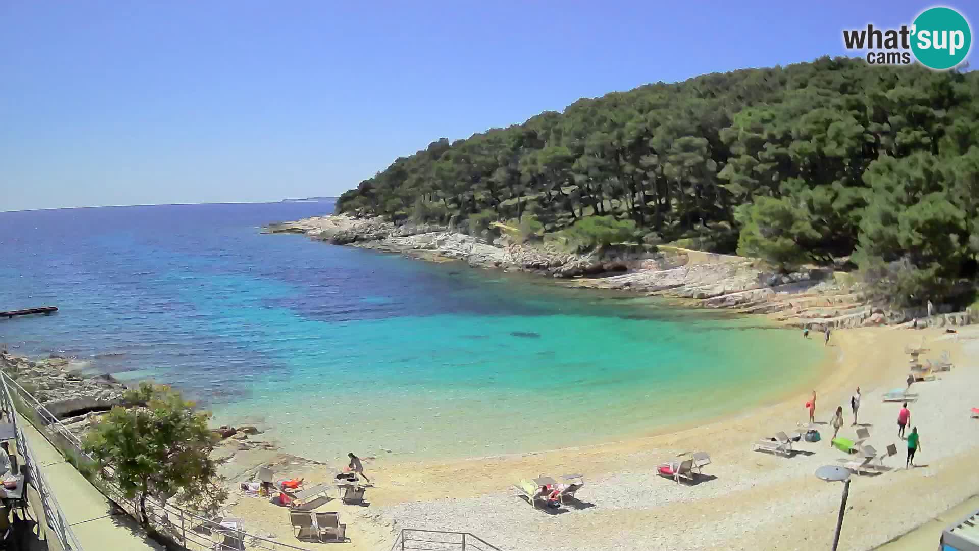 Webcam Mali Lošinj – Sunčana uvala beach – Veli Žal