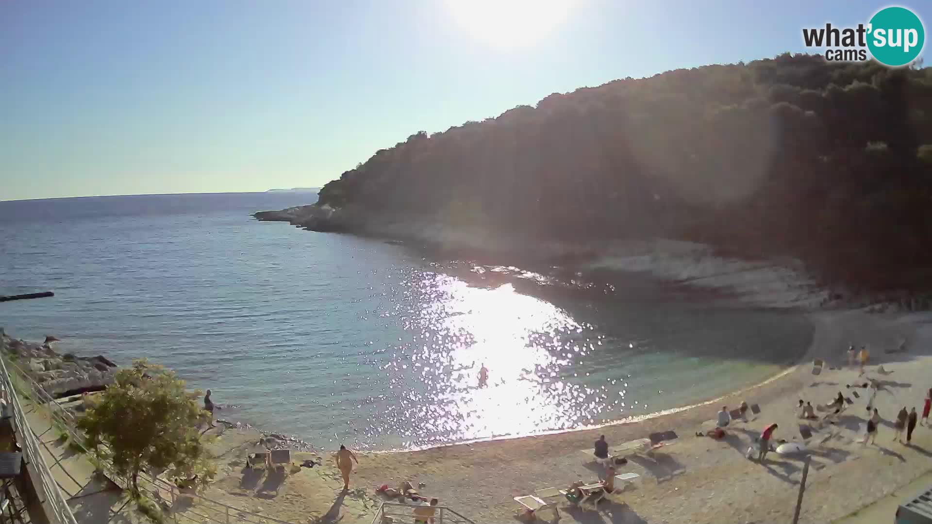 Webcam Mali Lošinj – Sunčana uvala beach – Veli Žal