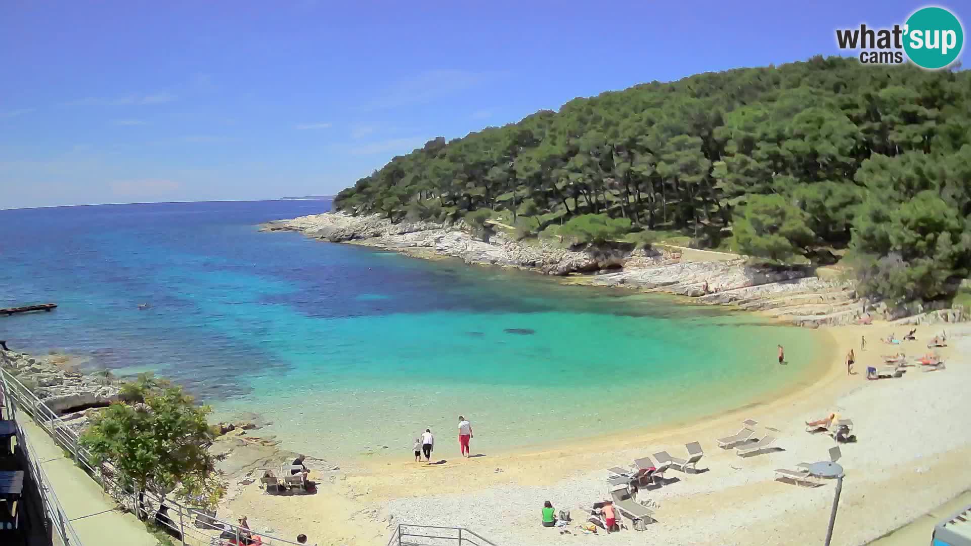 Webcam Mali Lošinj – Sunčana uvala beach – Veli Žal
