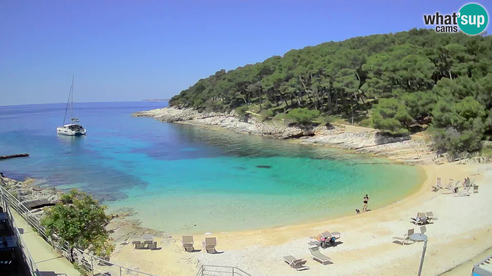 Webcam Mali Lošinj – Sunčana uvala beach – Veli Žal