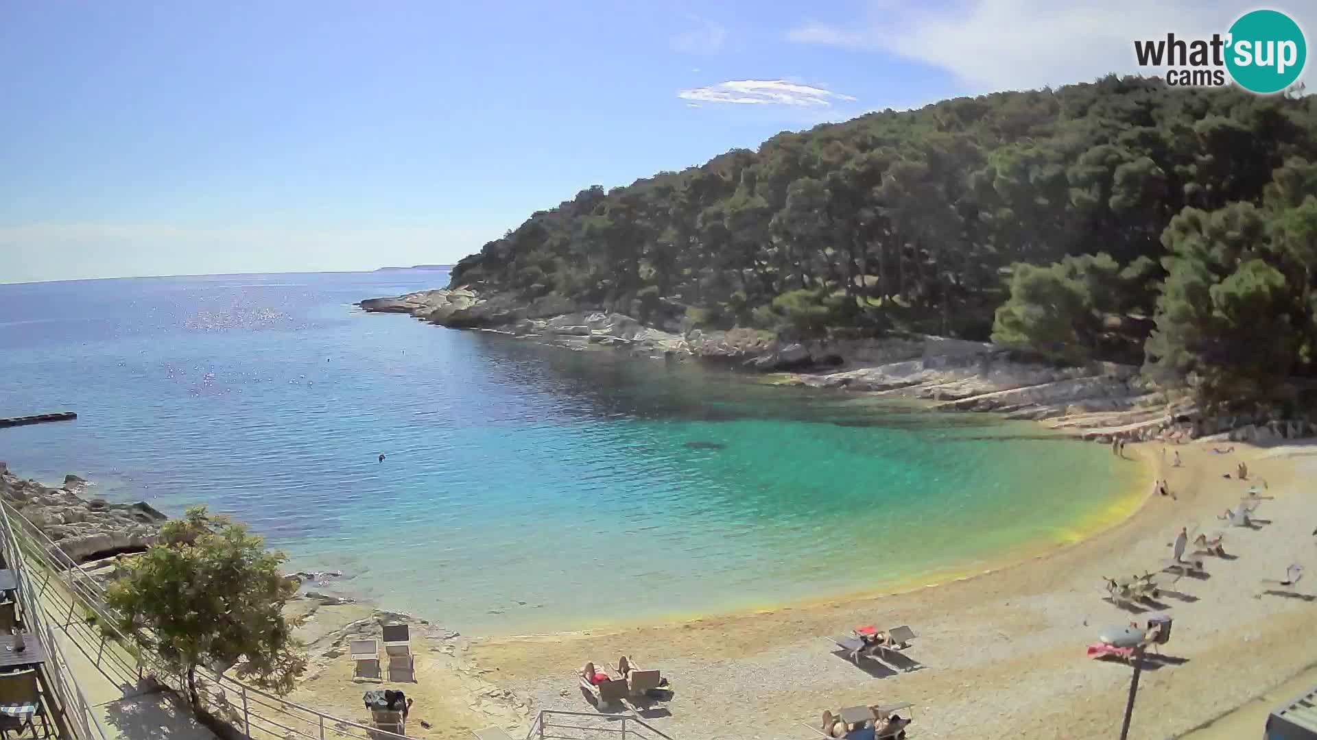 Webcam Mali Lošinj – plage Sunčana uvala – Veli Žal