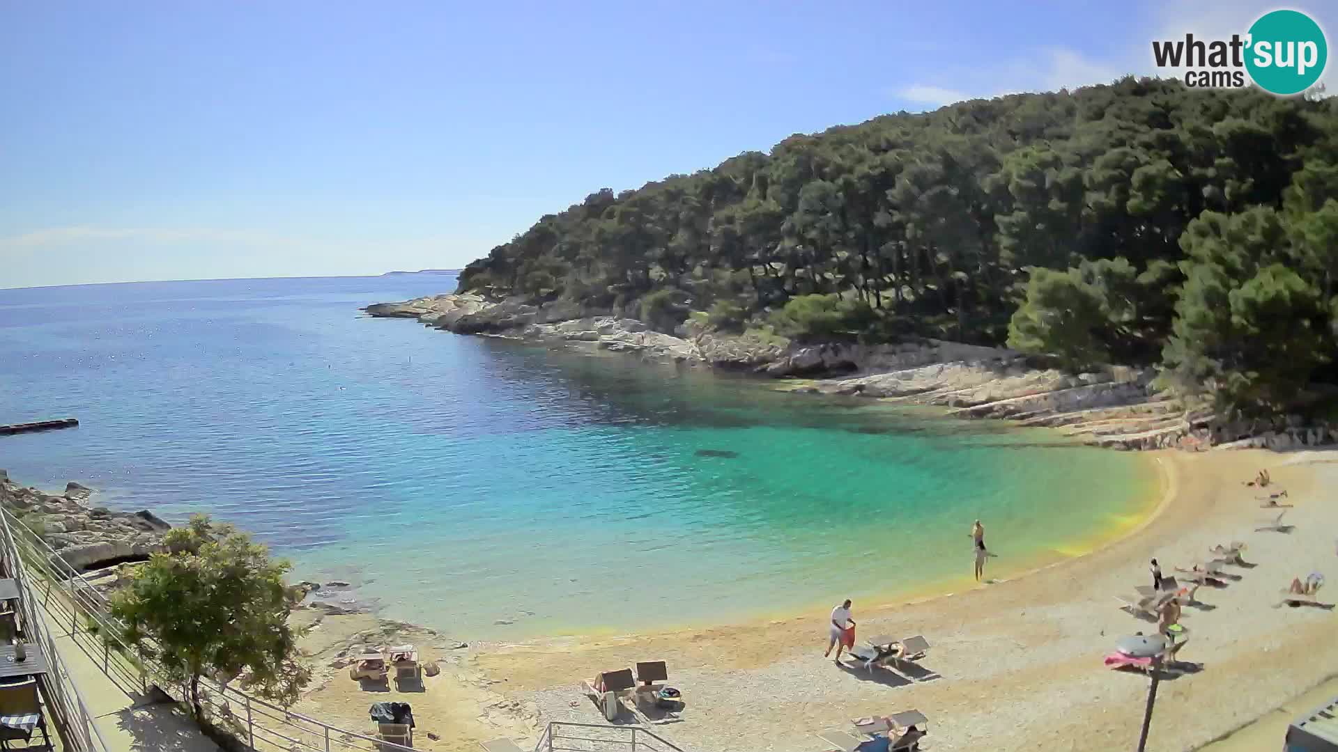 Web kam Mali Lošinj – plaža Sunčana uvala – Veli Žal