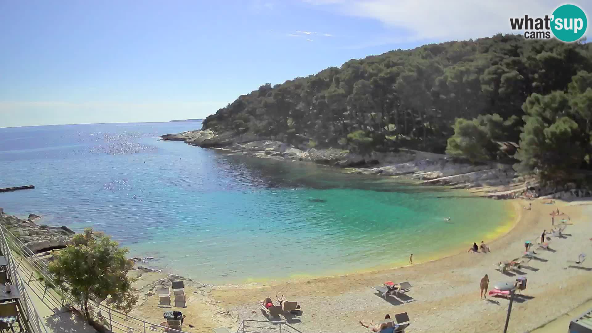 Web kam Mali Lošinj – plaža Sunčana uvala – Veli Žal