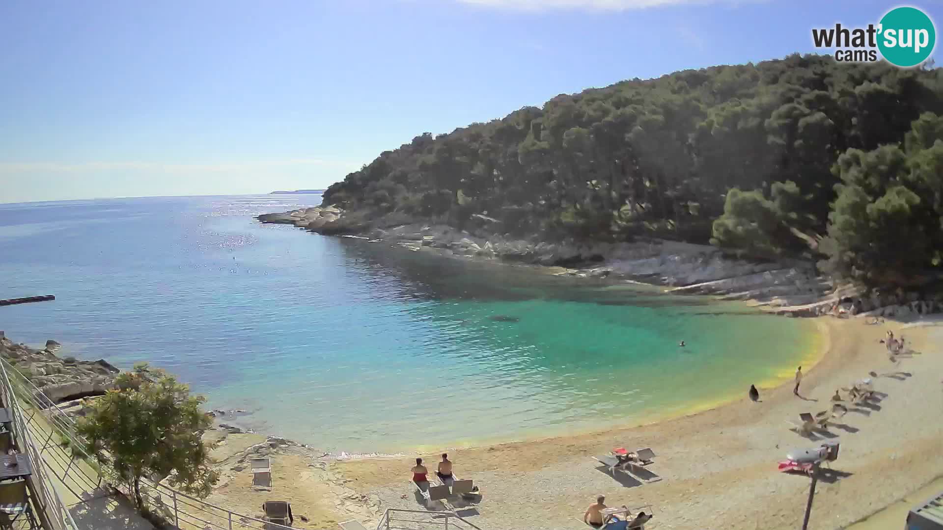 Web kam Mali Lošinj – plaža Sunčana uvala – Veli Žal