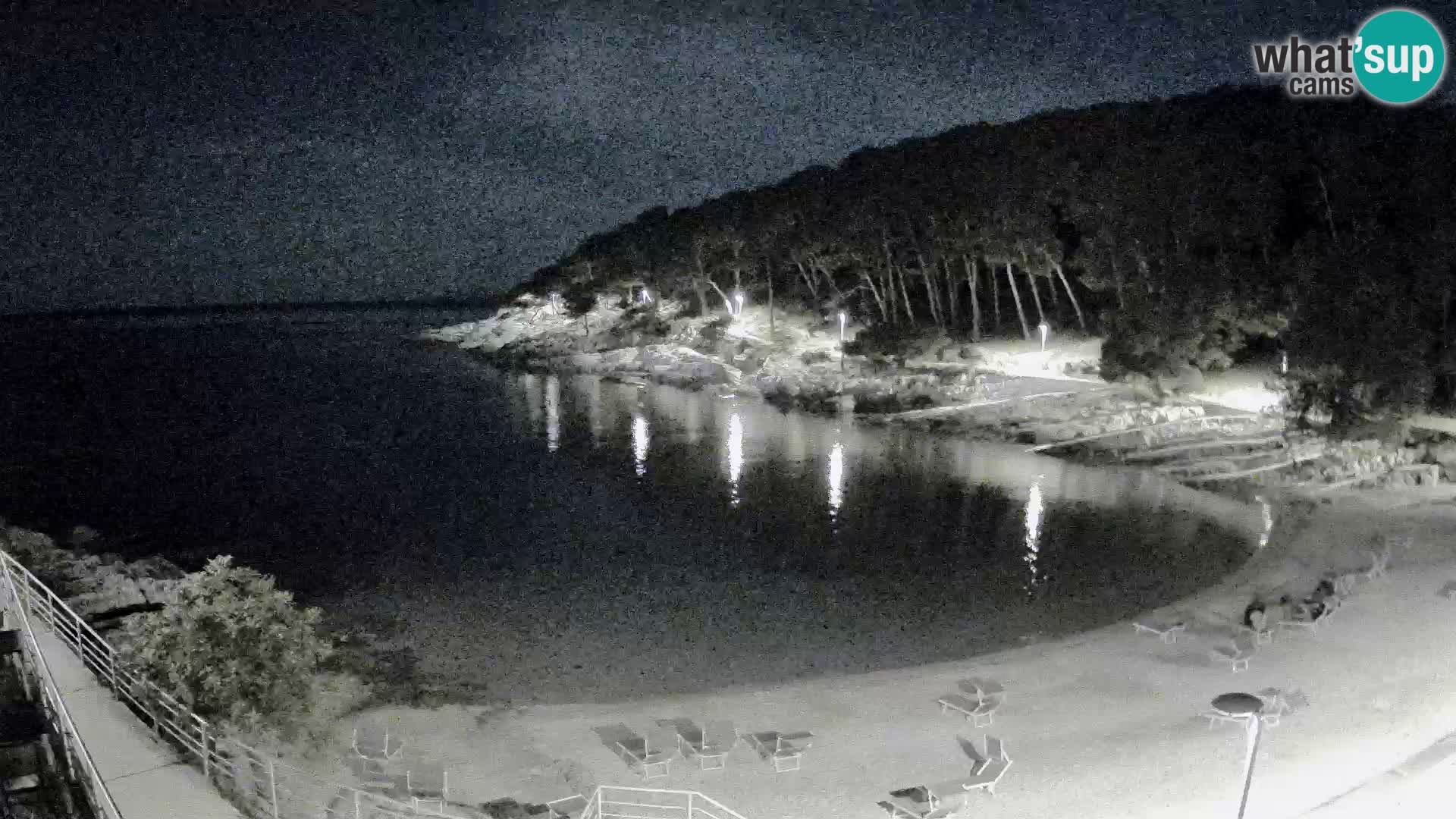 Web kam Mali Lošinj – plaža Sunčana uvala – Veli Žal