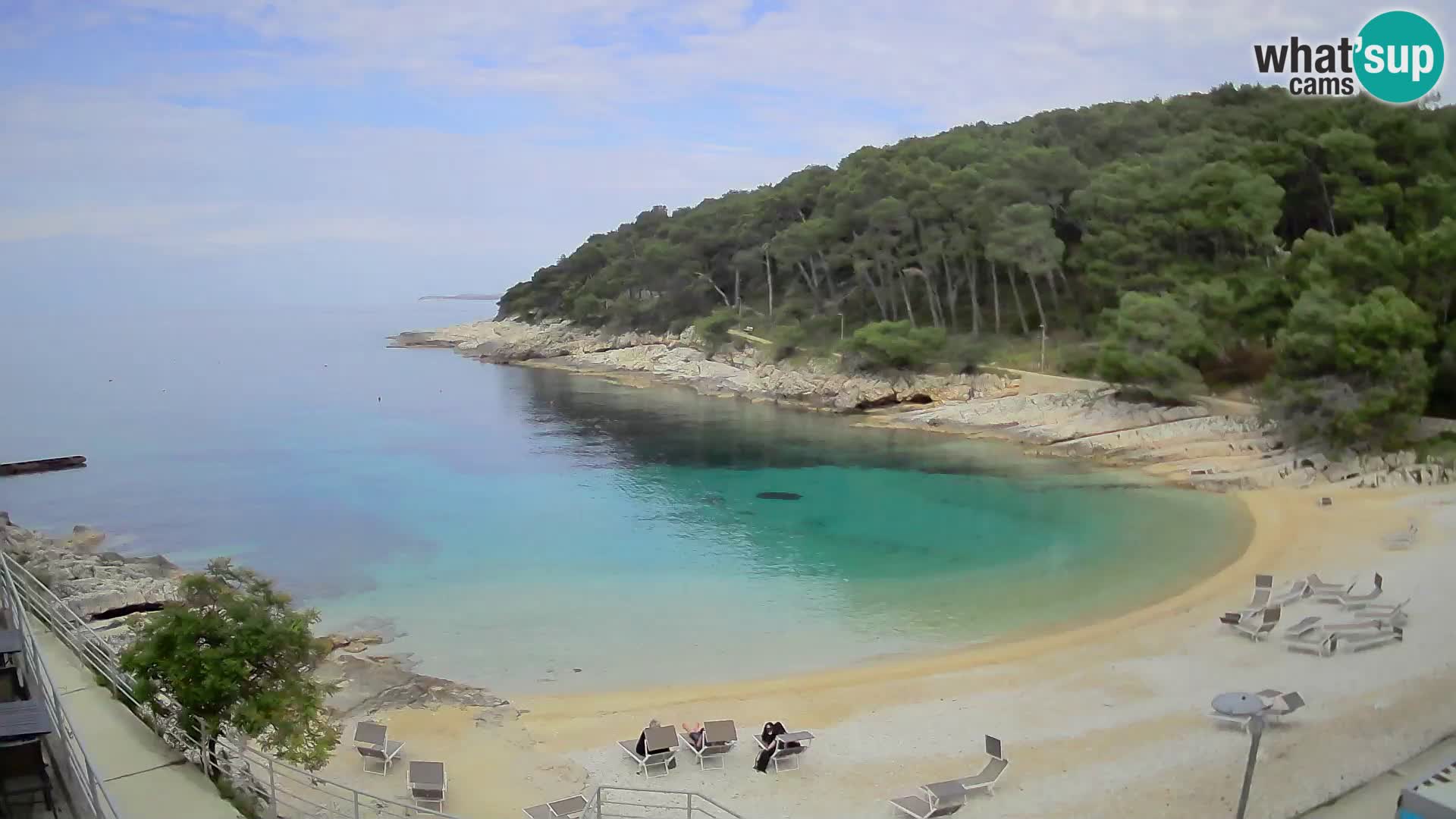 Webcam Mali Lošinj – Sunčana uvala beach – Veli Žal