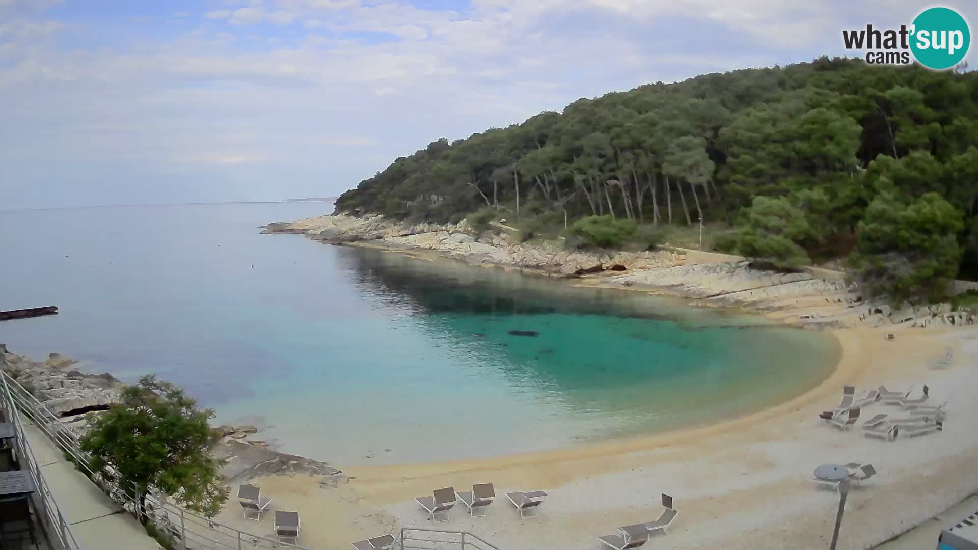 Web kam Mali Lošinj – plaža Sunčana uvala – Veli Žal