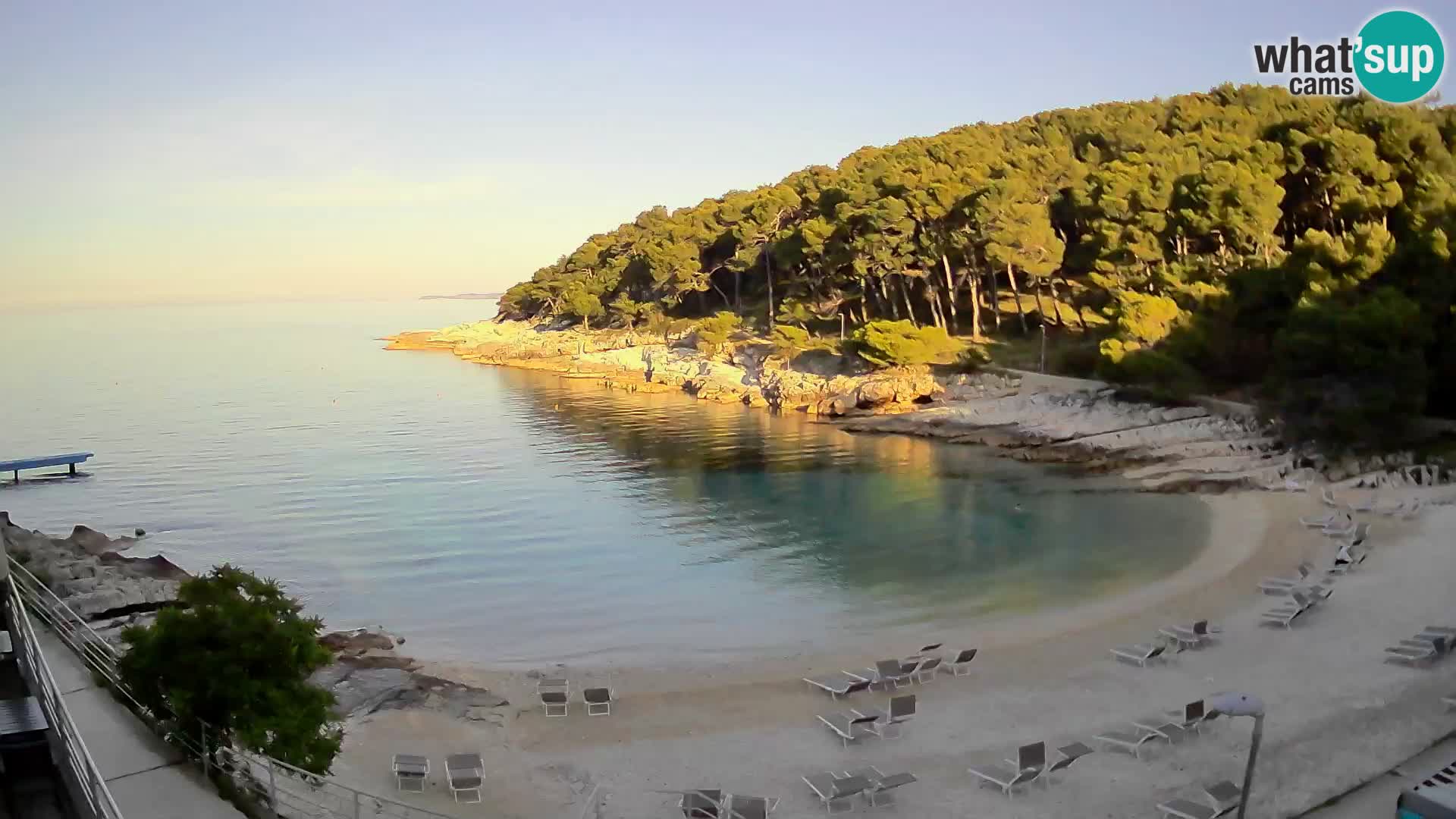 Webcam Mali Lošinj – playa Sunčana uvala – Veli Žal