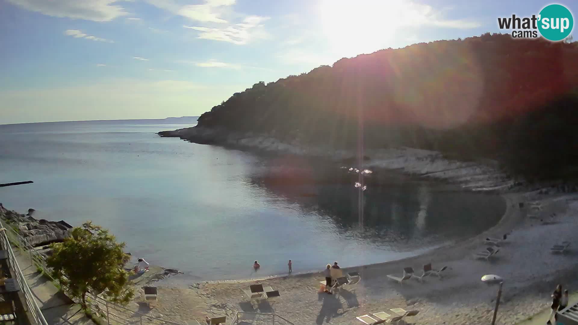 Webcam Mali Lošinj – playa Sunčana uvala – Veli Žal