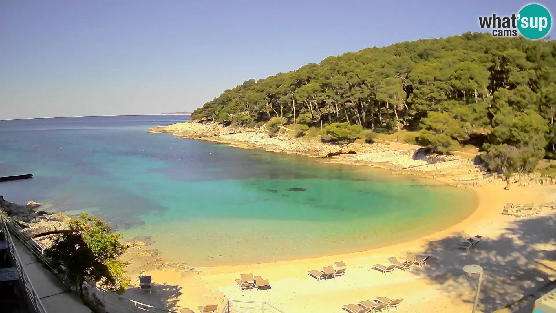Web kam Mali Lošinj – plaža Sunčana uvala – Veli Žal