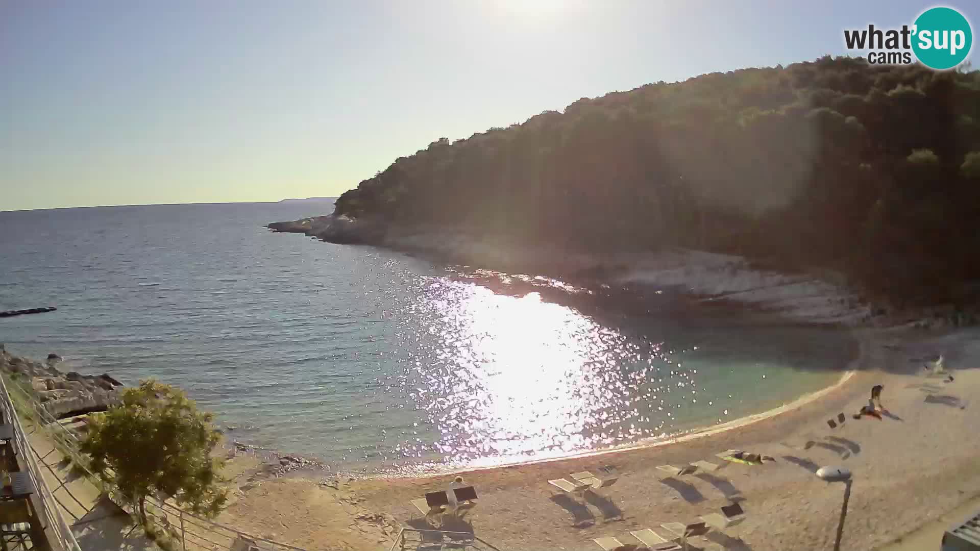 Webcam Mali Lošinj – playa Sunčana uvala – Veli Žal