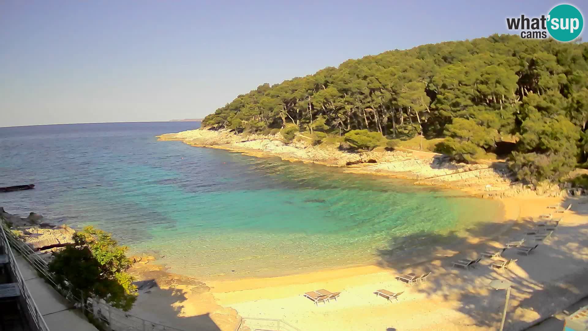 Webcam Mali Lošinj – Sunčana uvala beach – Veli Žal