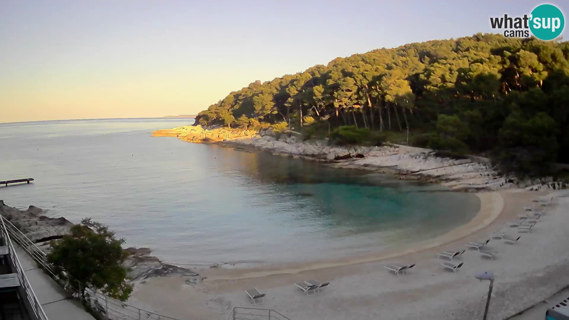 Webcam Mali Lošinj – Sunčana uvala beach – Veli Žal