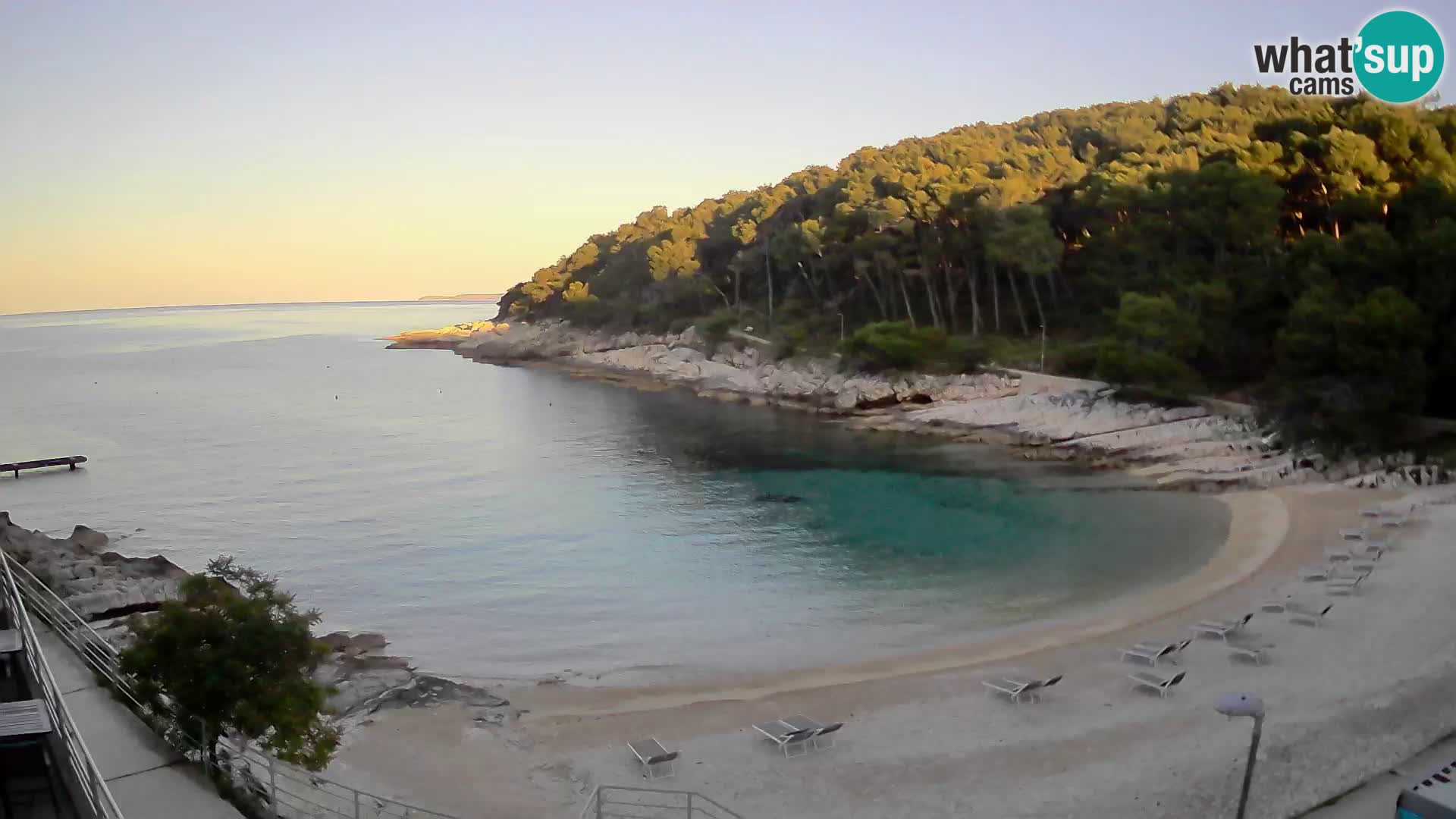 Web kam Mali Lošinj – plaža Sunčana uvala – Veli Žal