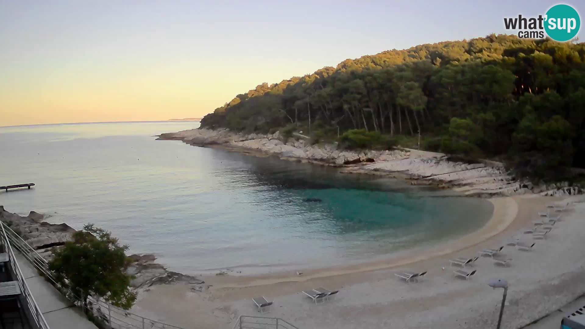 Webcam Mali Lošinj – Sunčana uvala beach – Veli Žal